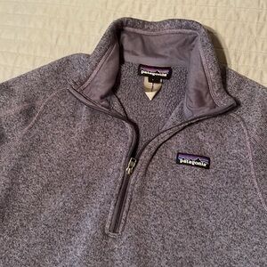 Large Purple Patagonia 1/2 zip